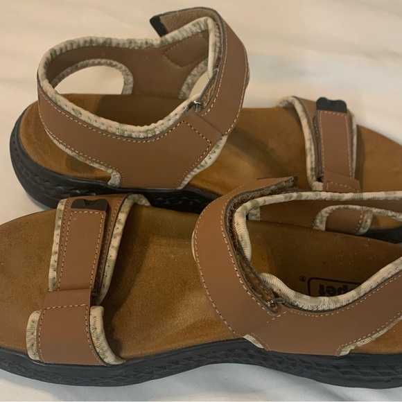 Propet Travelactiv Aspire Footbed Womens Brown Casual Sandals WST053P Size 8 - Picture 7 of 7